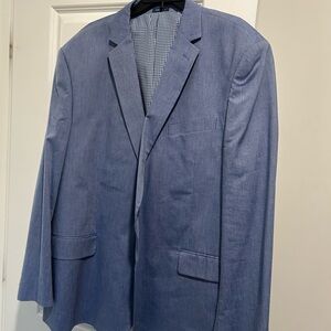 Stafford Light Blue Single-Breasted Sport Coat